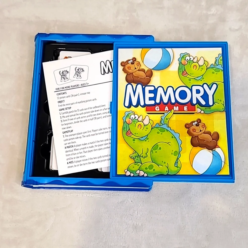 Rare Milton Bradley Memory Game Classic Preschool Collection Bookshelf Ed. 2006